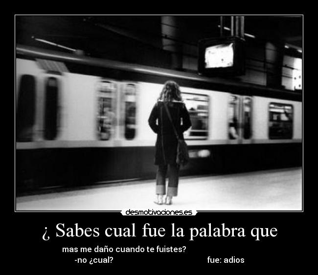 ¿ Sabes cual fue la palabra que -