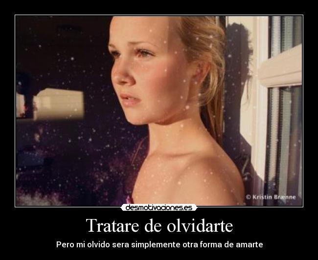 Tratare de olvidarte -