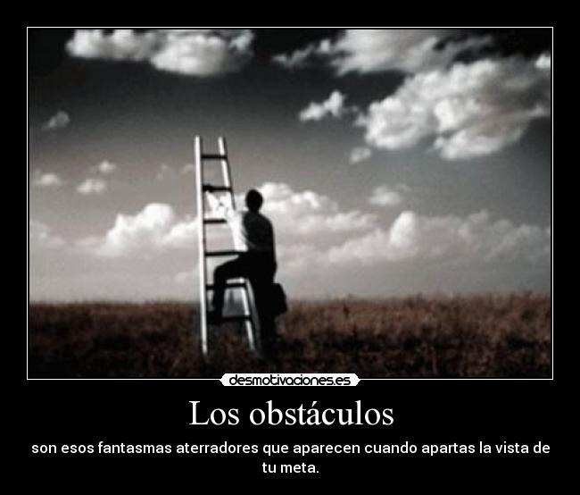 carteles obstaculos obstaculos desmotivaciones