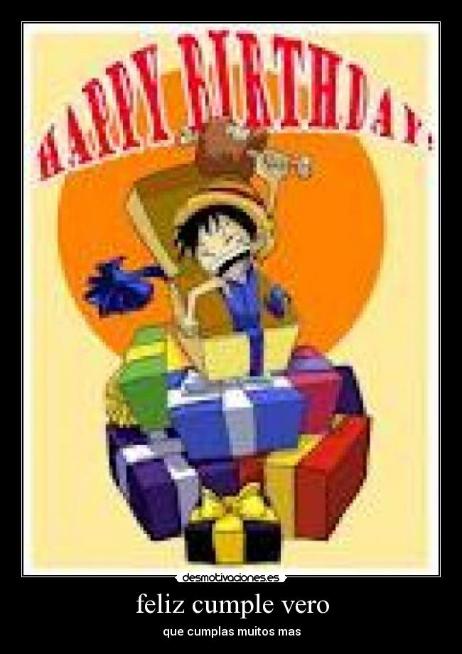 feliz cumple vero -