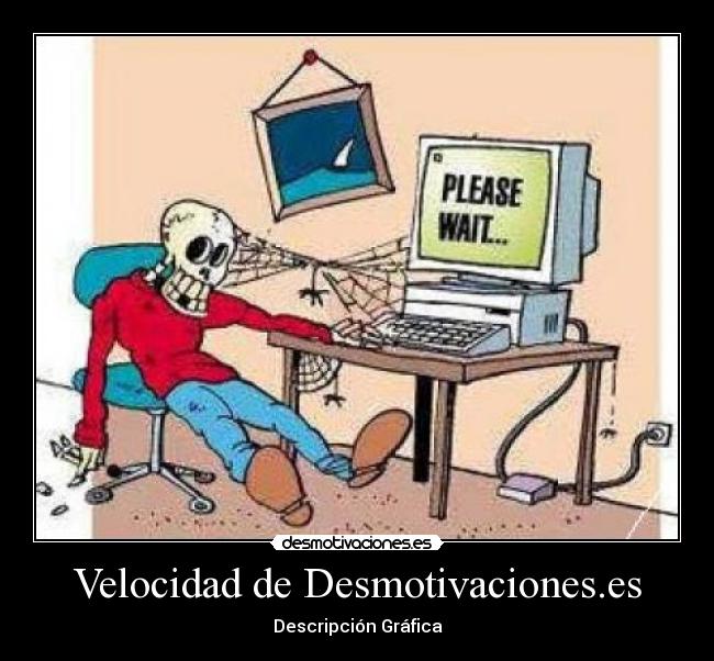 Velocidad de Desmotivaciones.es - Descripción Gráfica