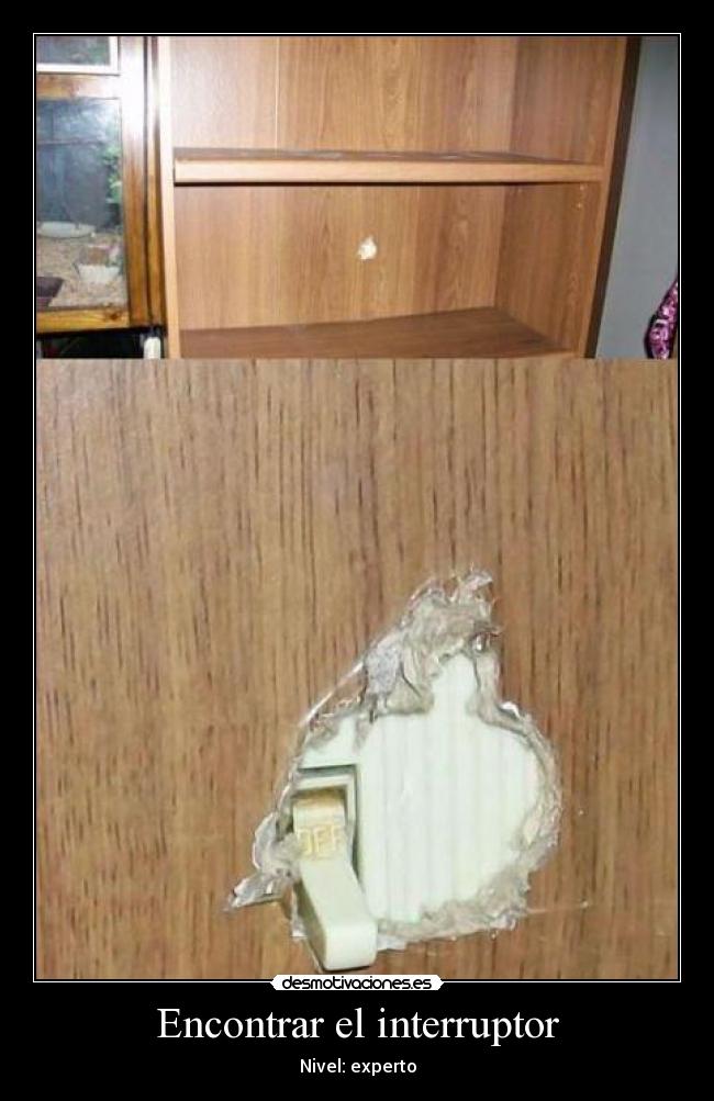 Encontrar el interruptor - Nivel: experto