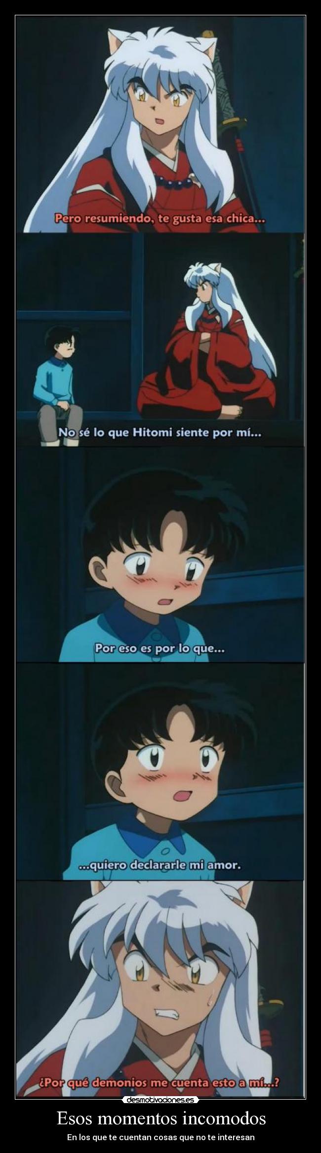 carteles klanotaku anime inuyasha desmotivaciones