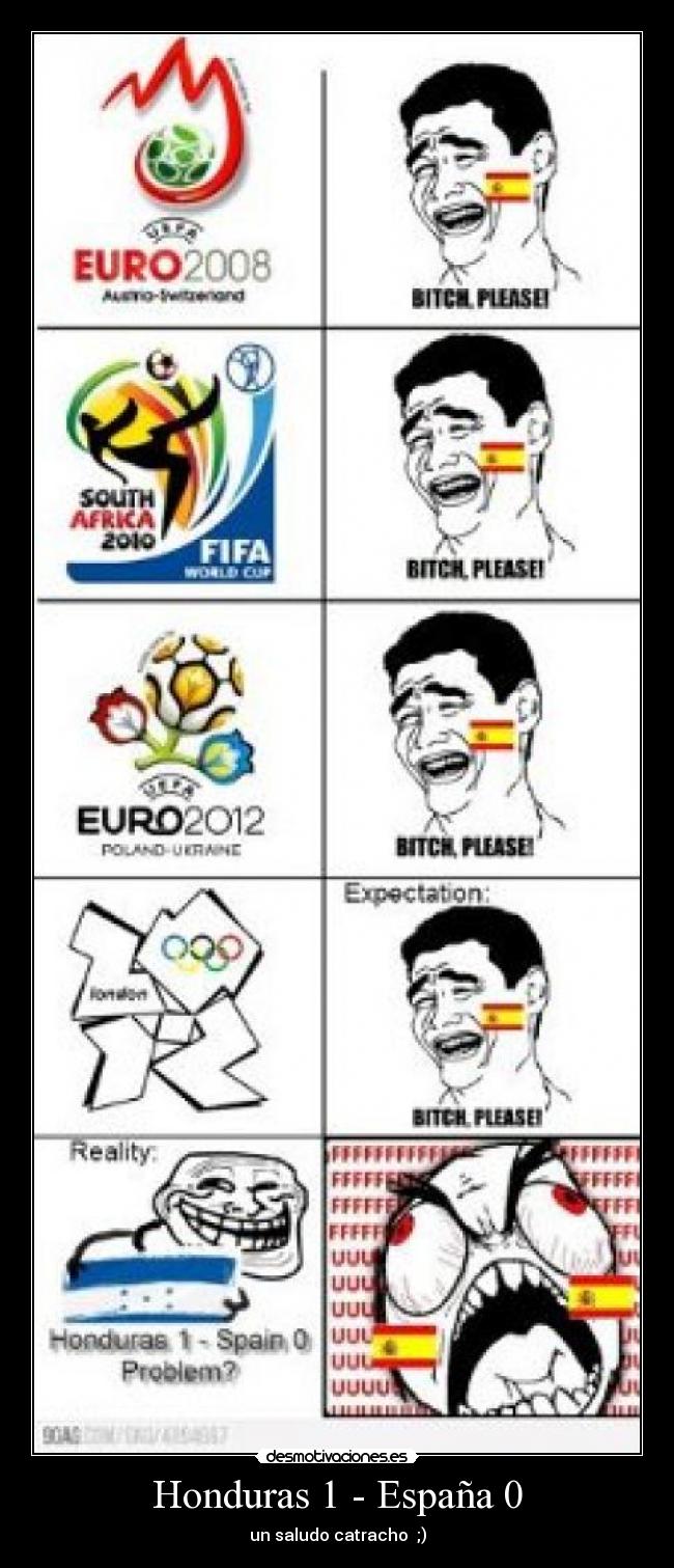 Honduras 1 - España 0 - un saludo catracho ;)