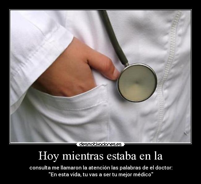 Hoy mientras estaba en la -