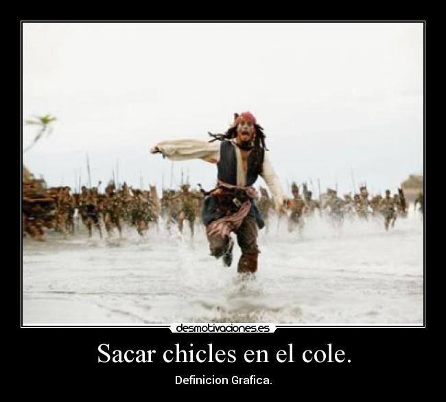 Sacar chicles en el cole. - 