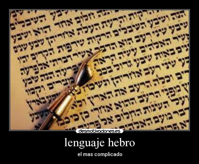 lenguaje hebro - 