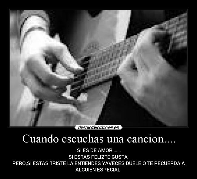 carteles escuchar una cancion desmotivaciones