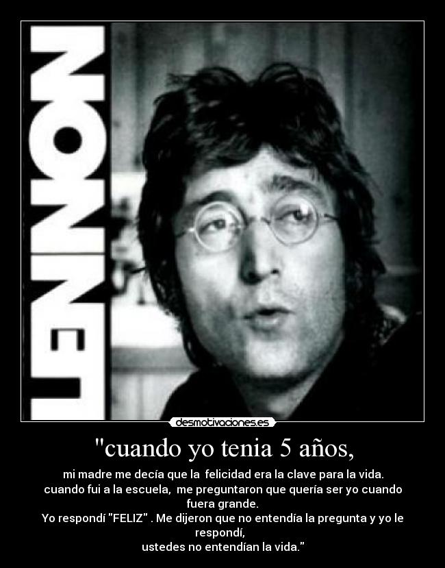 cuando yo tenia 5 años, -