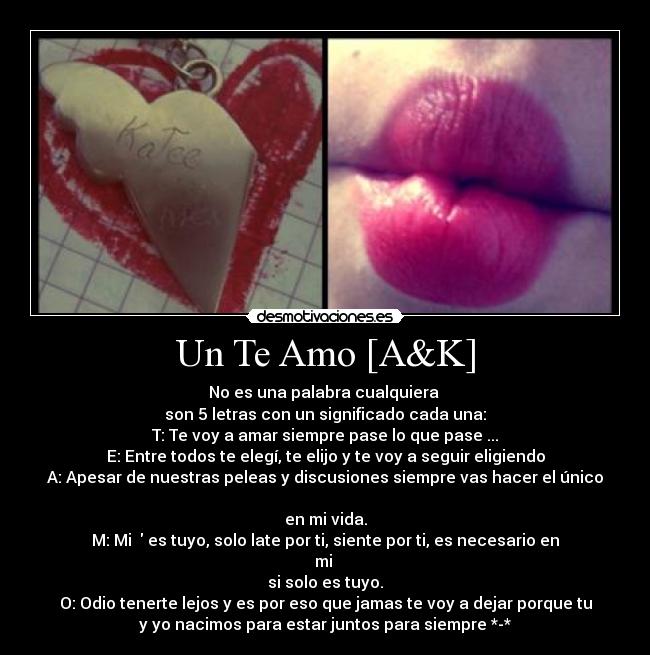 Un Te Amo [A&K] - 