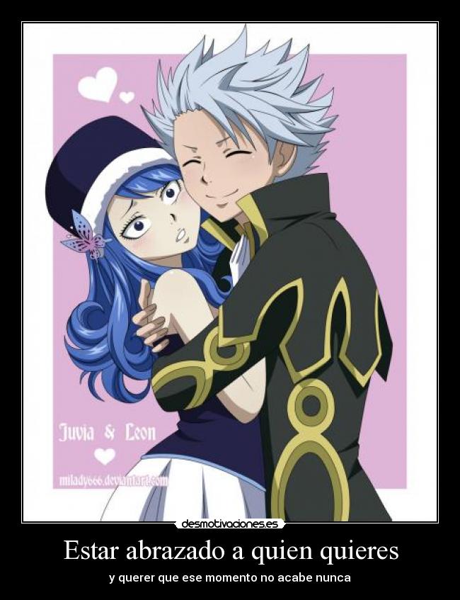 Estar abrazado a quien quieres -