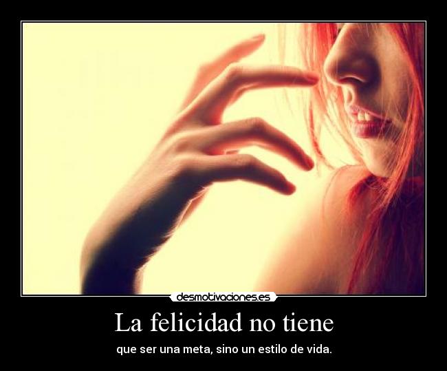 La felicidad no tiene -