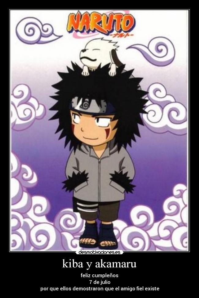 kiba y akamaru -