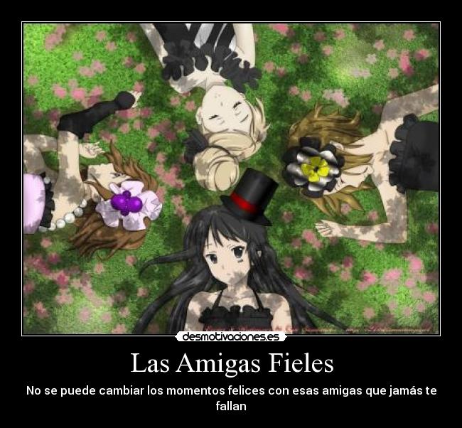 carteles anime amigas desmotivaciones