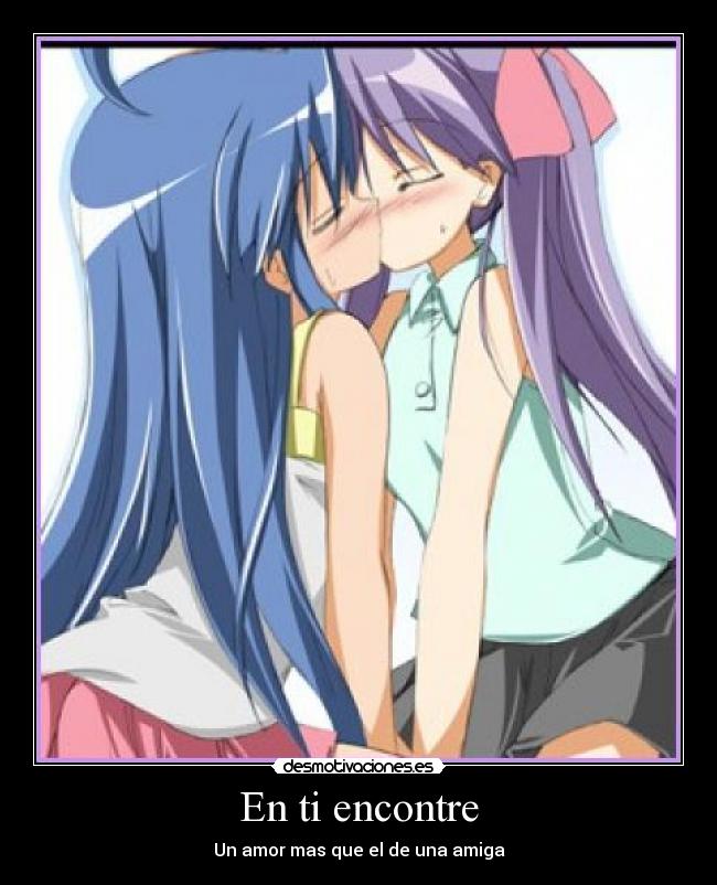 carteles anime lucky star konata izumi kagami hiiragi desmotivaciones