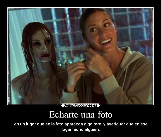 Echarte una foto - 