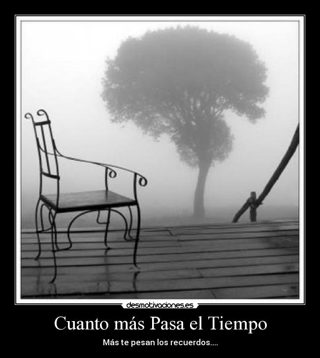 Cuanto más Pasa el Tiempo - Más te pesan los recuerdos....