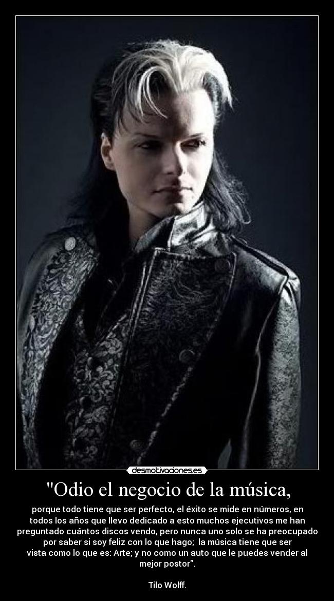 carteles odio musica lacrimosa desmotivaciones