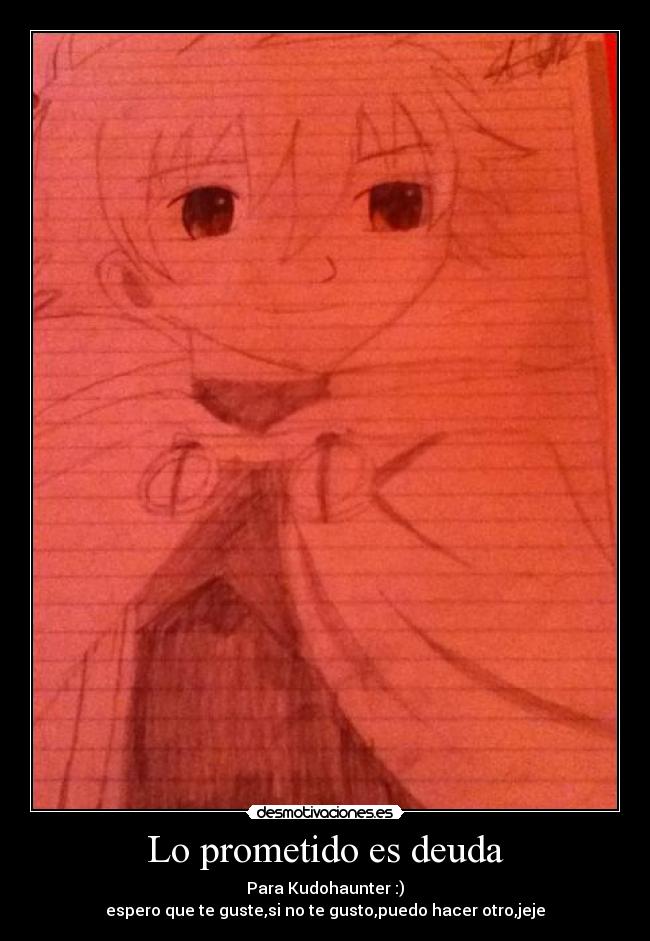 Lo prometido es deuda -