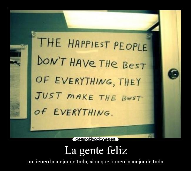 La gente feliz -