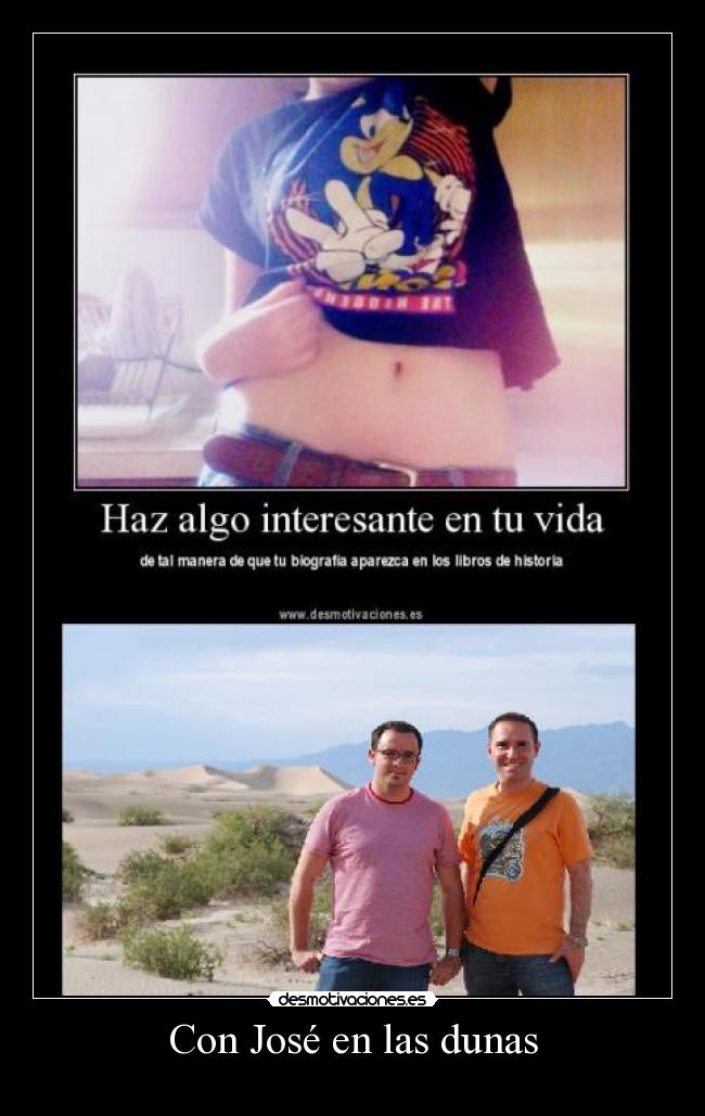 Con José en las dunas - 