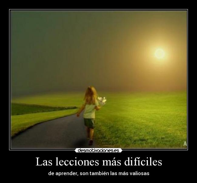Las lecciones más difíciles - 