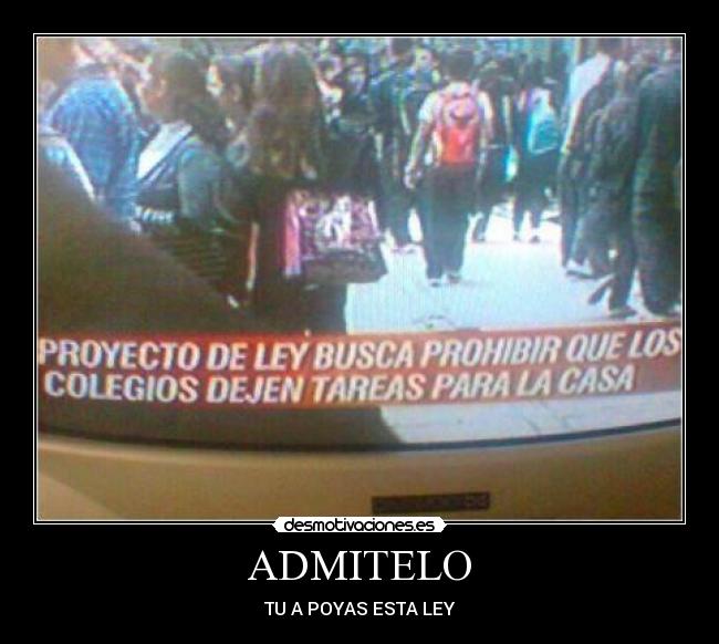 ADMITELO - TU A POYAS ESTA LEY