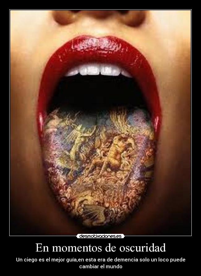 En momentos de oscuridad -
