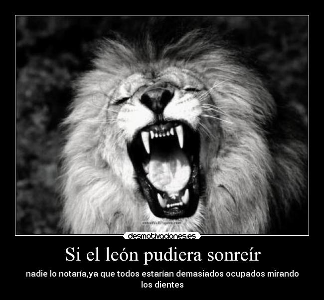Si el león pudiera sonreír - 