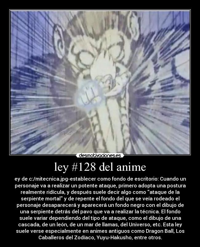 carteles anime ley 128 del anime shinigamisempai dragon ball goku mata picoro daimaku desmotivaciones