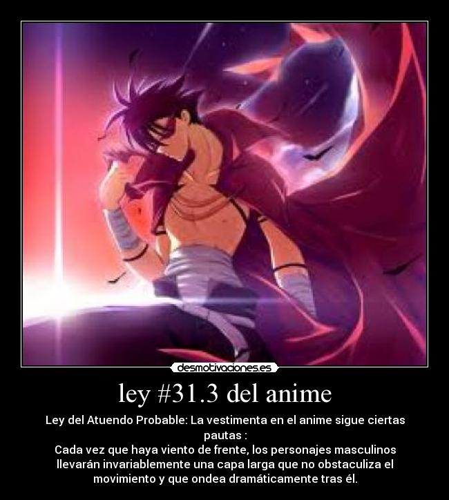 ley #31.3 del anime -