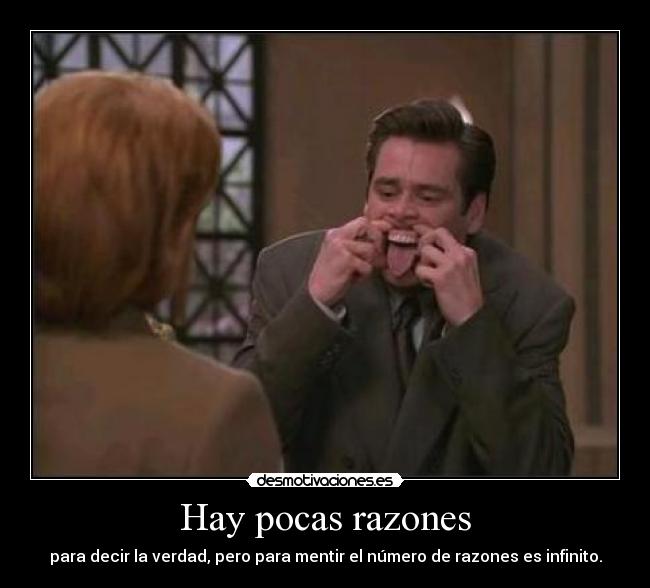 Hay pocas razones - 