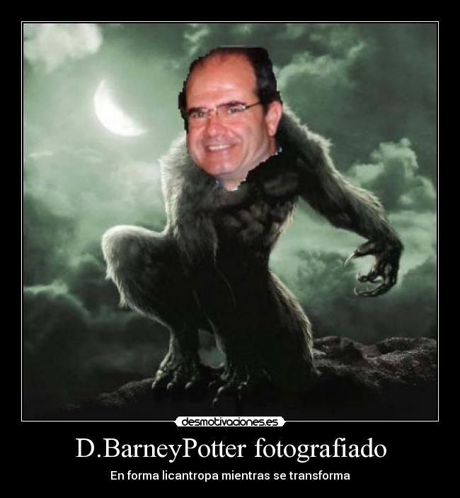 D.BarneyPotter fotografiado - En forma licantropa mientras se transforma
