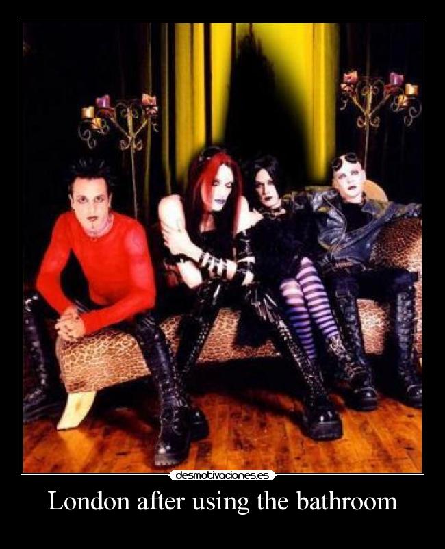 London after using the bathroom - 