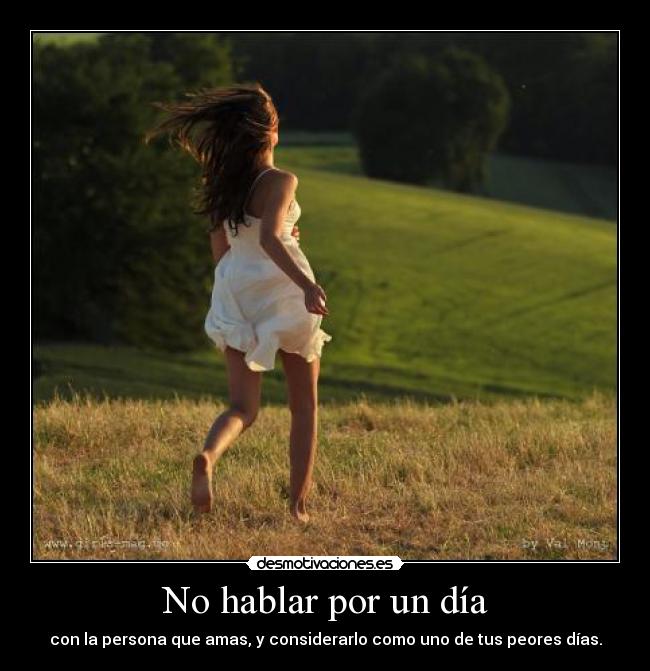 No hablar por un día - 