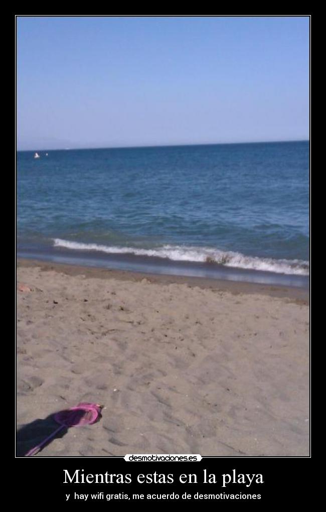 Mientras estas en la playa -