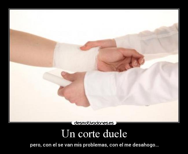 carteles cortes cortarme dolor nadie entiende desmotivaciones