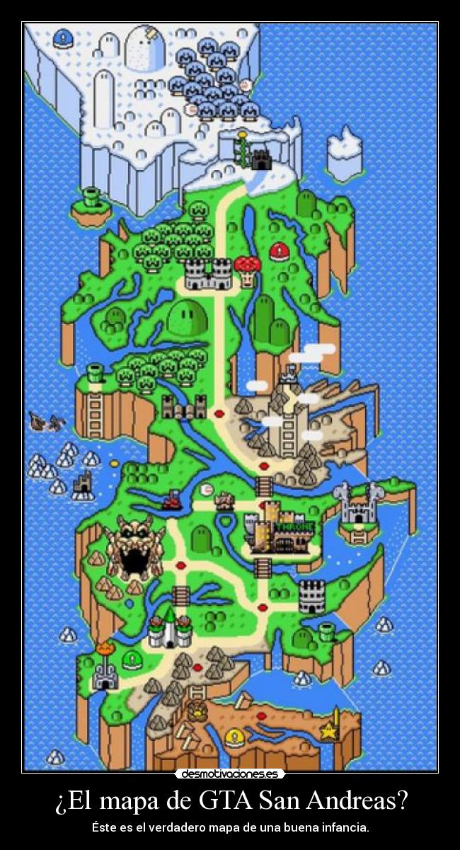 ¿El mapa de GTA San Andreas? -