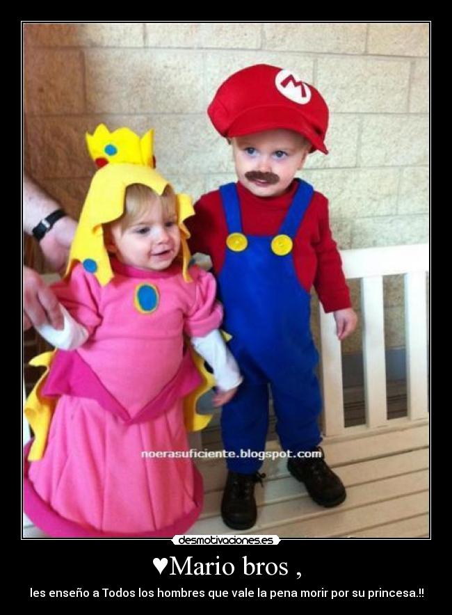♥Mario bros , - les enseño a Todos los hombres que vale la pena morir por su princesa.!!
