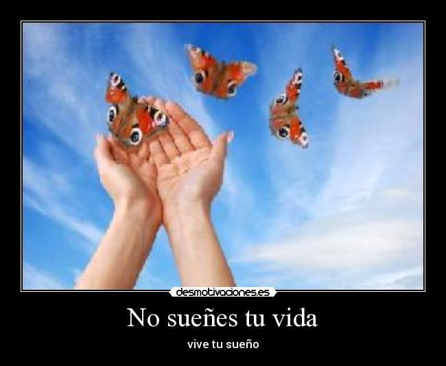 No sueñes tu vida - vive tu sueño