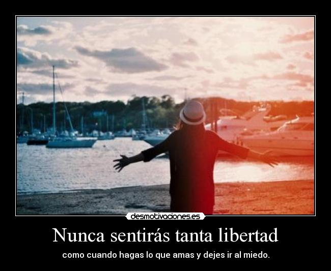 Nunca sentirás tanta libertad - 