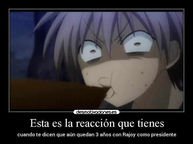 Esta es la reacción que tienes -