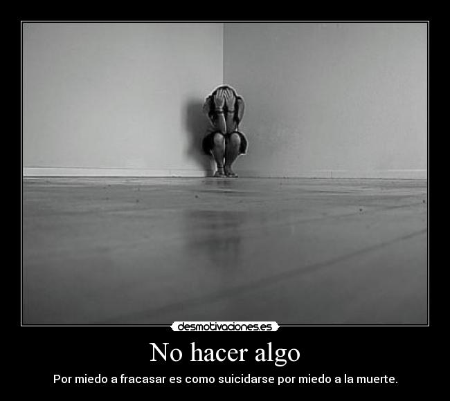 No hacer algo -