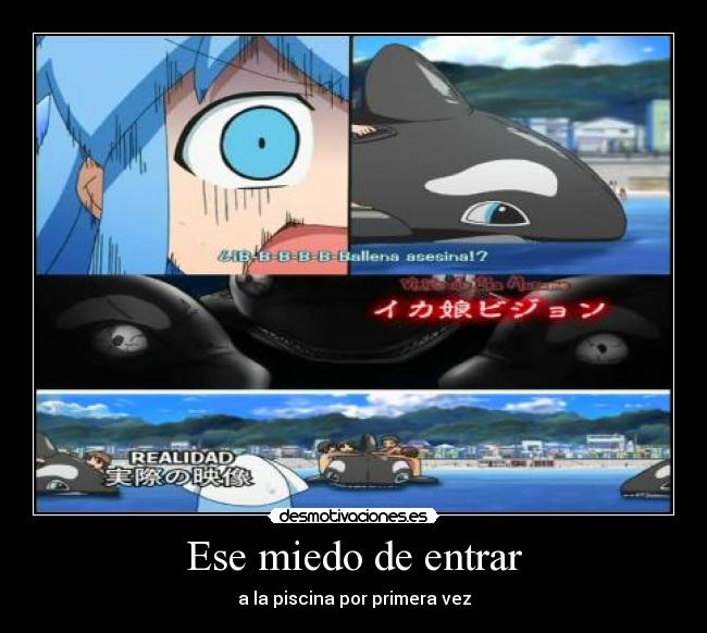 Ese miedo de entrar - a la piscina por primera vez