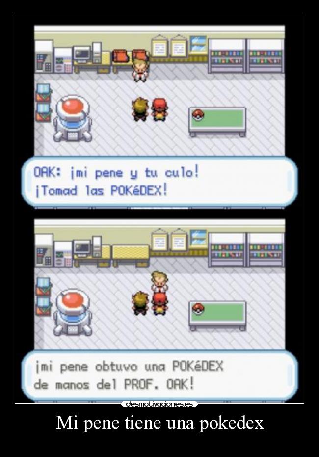 Mi pene tiene una pokedex - 