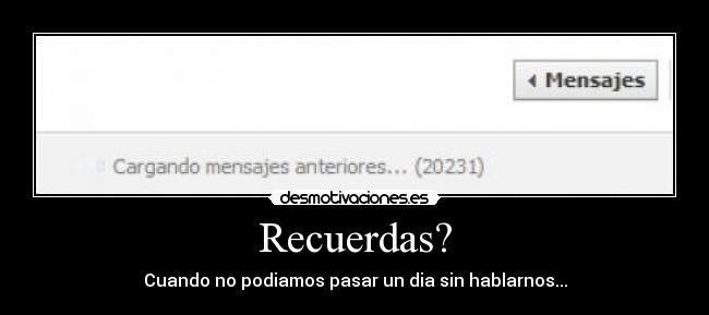 Recuerdas? -