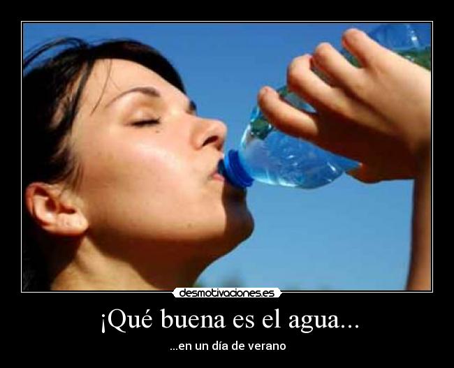 ¡Qué buena es el agua... - ...en un día de verano
