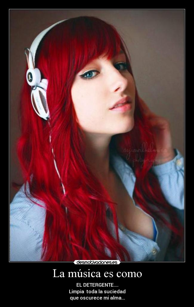 carteles musica musica detergente alma emociones suciedad nena sexy desmotivaciones