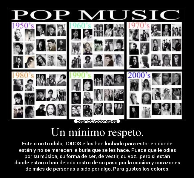 Un mínimo respeto. - 