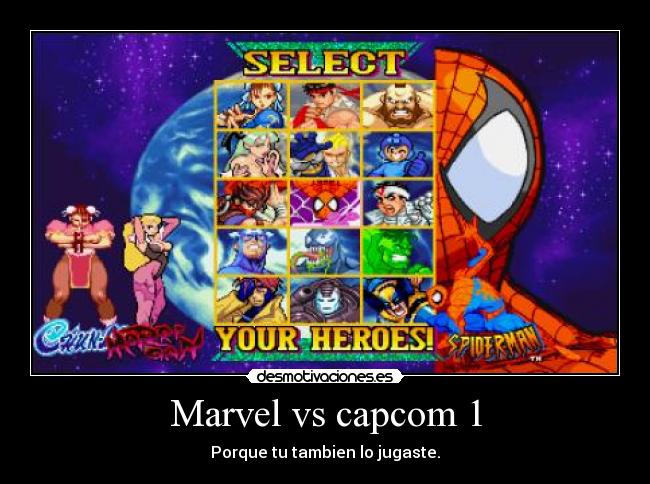 carteles juegos marvel capcom desmotivaciones